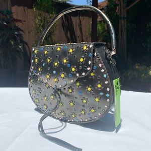 Sam Edelman Gun Metal Crossbody Purse